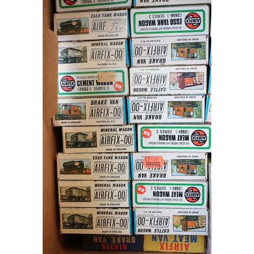 154 - Over 110 boxed plastic model railway kits, mainly Airfix with Kitmaster examples, sets unbuilt with ... 