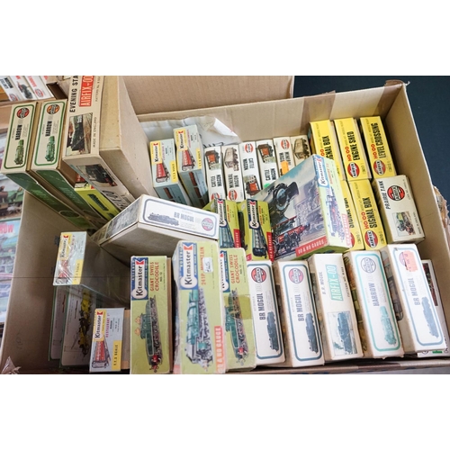 154 - Over 110 boxed plastic model railway kits, mainly Airfix with Kitmaster examples, sets unbuilt with ... 