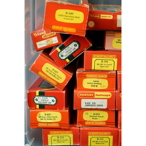 155 - 35 Boxed Hornby / Triang OO gauge items of rolling stock to include R233 Pullman Coach Brake, R430 B... 