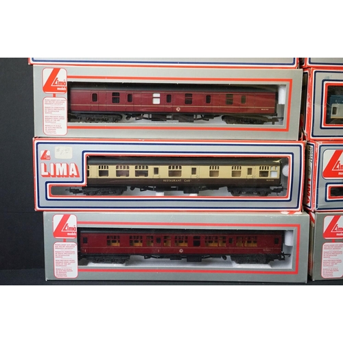 160 - 27 Boxed Lima OO gauge items of rolling stock mainly featuring various coaches