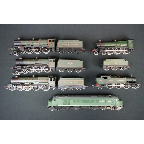 177 - Six OO gauge locomotives to include Mainline The Manchester Regiment, Dapol County of Stafford, Airf... 