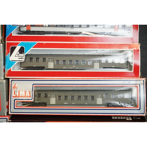 180 - 24 Boxed HO / OO gauge items of rolling stock to include 18 x Lima, 1 x Roco, 2 x Ibertren, 1 x Joue... 