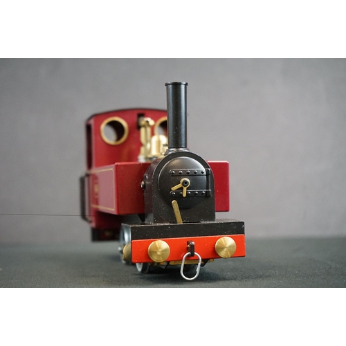 301 - Boxed MSS The Model Steam Specialist 909003 Loco Go Maroon 0-4-0 with accessories, ex