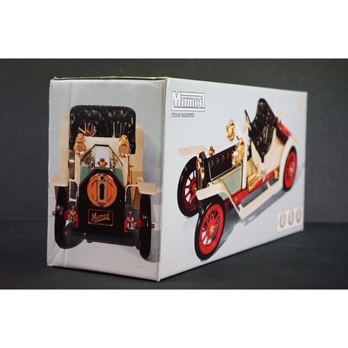 304 - Boxed Mamod Steam Roadster in cream appearing in an unused excellent condition