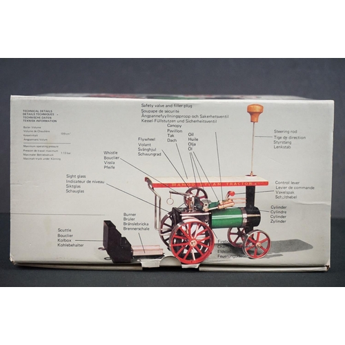 306 - Boxed Mamod Steam Tractor plus a boxed Mamod Lumber Wagon, both appearing unused and nr mint, boxes ... 