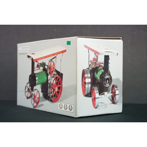 306 - Boxed Mamod Steam Tractor plus a boxed Mamod Lumber Wagon, both appearing unused and nr mint, boxes ... 