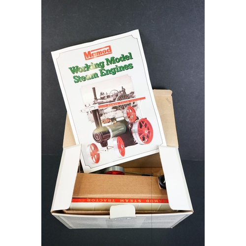 306 - Boxed Mamod Steam Tractor plus a boxed Mamod Lumber Wagon, both appearing unused and nr mint, boxes ... 