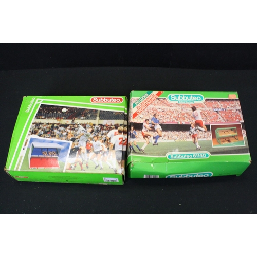 412 - Subbuteo - Collection of LW & HW Subbuteo to include 2 x boxed Grandstand, many balls featuring Tang... 