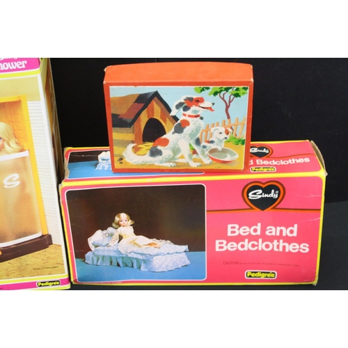 484 - Two boxed Pedigree Sindy accessories to include Sindy Bed and Bedclothes (missing headboard, box mis... 