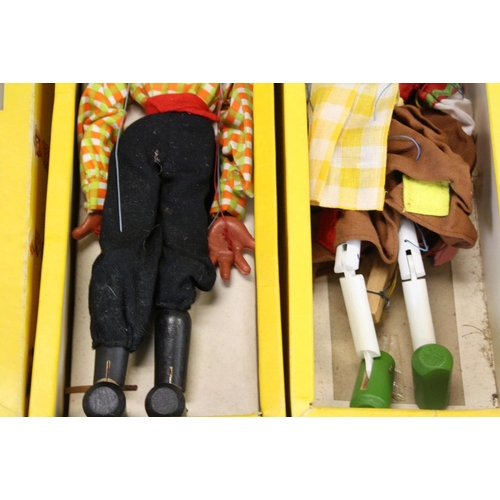 487 - Two Boxed Pelham Puppets to include Gretel and Pirate (strings gd, Pirate gd, Gretel has surface mar... 