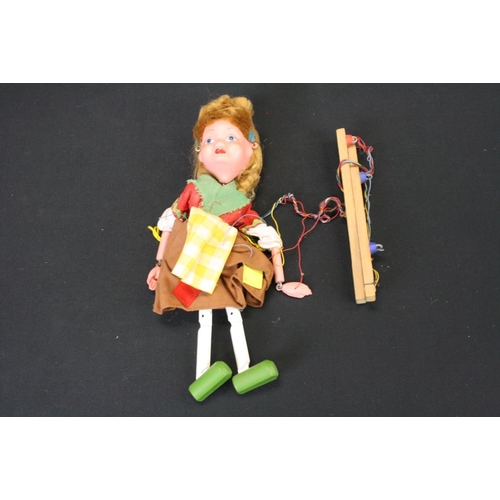 487 - Two Boxed Pelham Puppets to include Gretel and Pirate (strings gd, Pirate gd, Gretel has surface mar... 