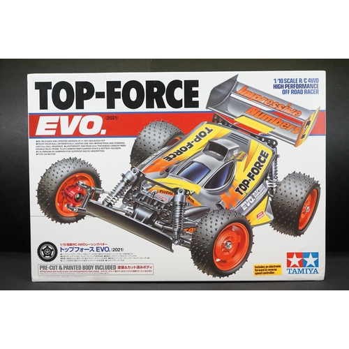 393 - Boxed Tamiya 1/10 47470 R/C Top Force EVO High Performance Off Road Racer radio control model