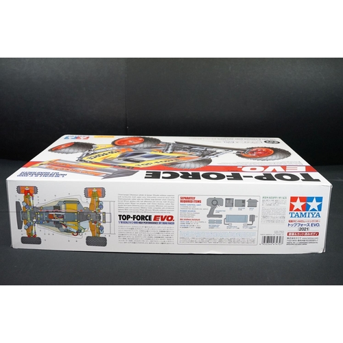 393 - Boxed Tamiya 1/10 47470 R/C Top Force EVO High Performance Off Road Racer radio control model