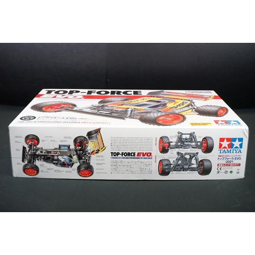 393 - Boxed Tamiya 1/10 47470 R/C Top Force EVO High Performance Off Road Racer radio control model