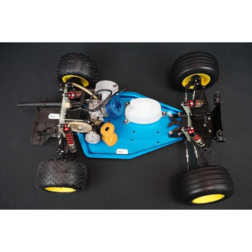 395 - Schumacher 1/10 R/C Storm Nitro 10 radio control car with unpainted related shell