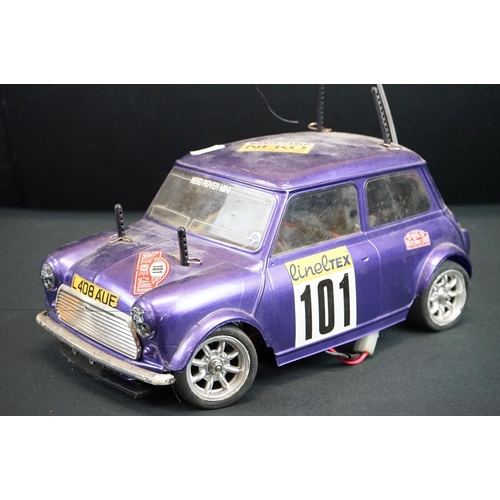 402A - Group of radio controlled cars and accessories to include Neko Rover Mini Monte Carlo in purple, Aco... 