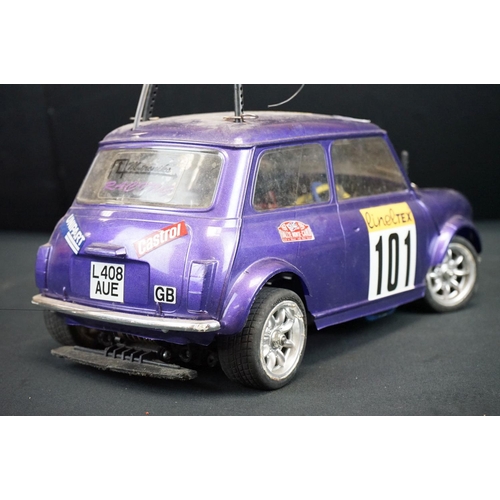 402A - Group of radio controlled cars and accessories to include Neko Rover Mini Monte Carlo in purple, Aco... 