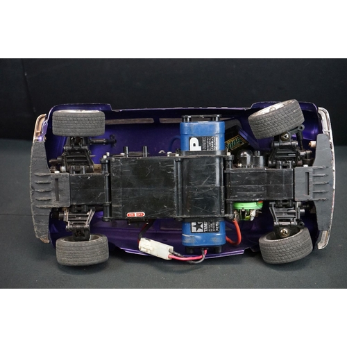 402A - Group of radio controlled cars and accessories to include Neko Rover Mini Monte Carlo in purple, Aco... 