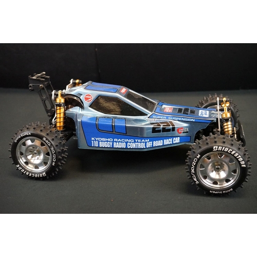 403 - Kyosho 1/10 Radio Controlled Racing Team Buggy Radio Control Off Road Race Car with 2 x shells