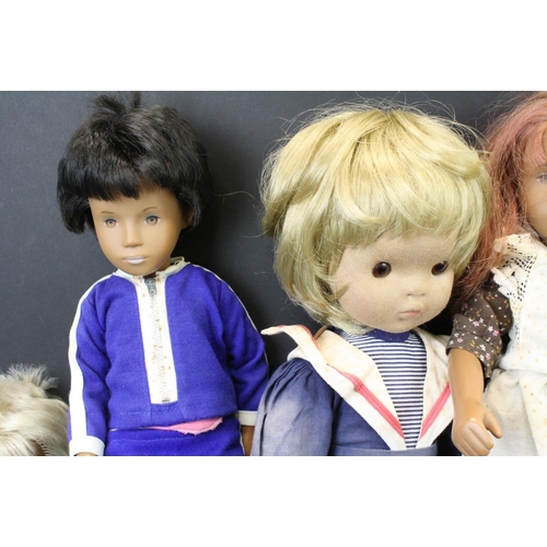 466 - Three original Sasha dolls to include Greggor, Baby and red hair doll, with original clothing, vg ov... 