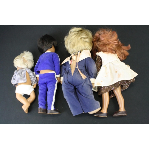 466 - Three original Sasha dolls to include Greggor, Baby and red hair doll, with original clothing, vg ov... 