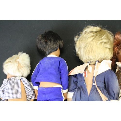 466 - Three original Sasha dolls to include Greggor, Baby and red hair doll, with original clothing, vg ov... 