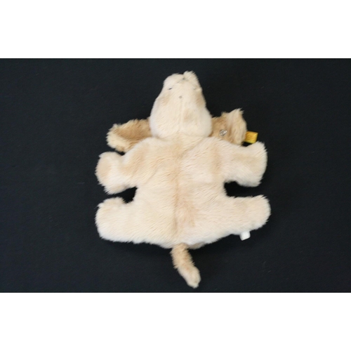 468 - Two Steiff soft toys to include 113376 Teddy Bear Cosy Year with original tag and a lying down dog