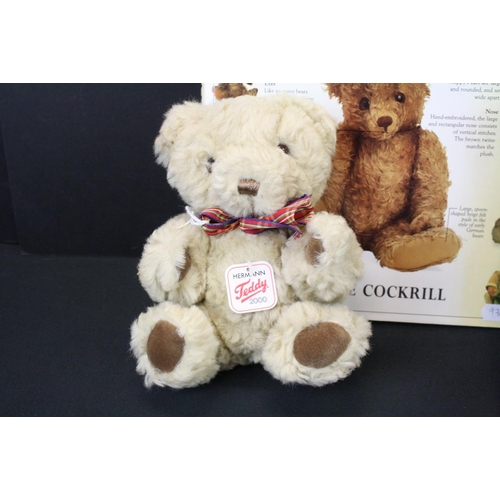 469 - Boxed Steiff Classic Series 000423 Classic 1909 mohair  Teddybear 25 plus a Hermann Teddy 2000 and a... 