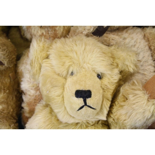 471 - Fifteen Teddy Bears including Dean's Golden Mohair Bear. Limited Edition Lexie Haworth ' Edward Bear... 