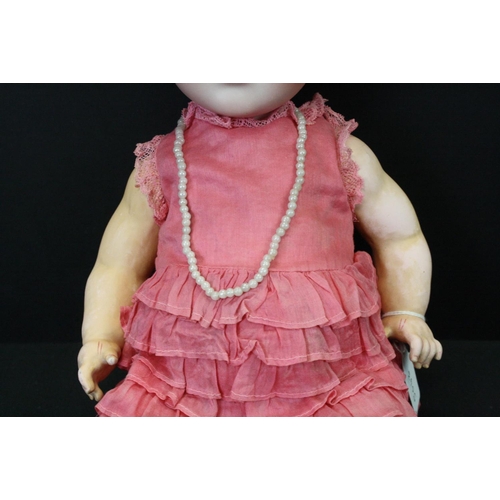 474 - Porzellanfabrik Burggrub Princess Elizabeth bisque socket head doll with original clothing and neckl... 