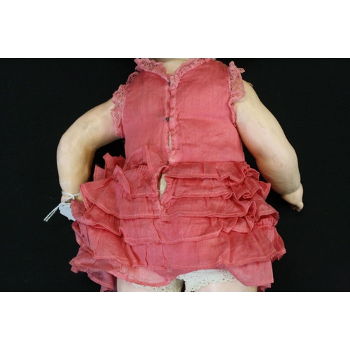 474 - Porzellanfabrik Burggrub Princess Elizabeth bisque socket head doll with original clothing and neckl... 