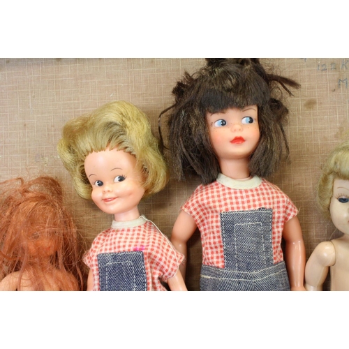 479 - Five fashion dolls, to include a Miss Rosebud hard plastic example, together with a collection of fa... 