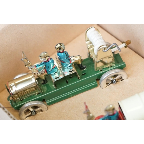 441 - Three boxed Jaya tinplate models, to include ref. 978 Moto Tuf Tuf 1936, ref. 102-103-104, trio of f... 