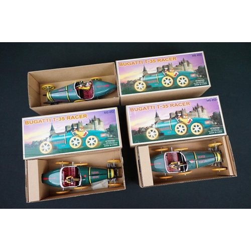 442 - Eight boxed tinplate models, to include Bugatti T-35 Racer MS 453 x 3, Kovap Hawkey Type C, Hawkey T... 