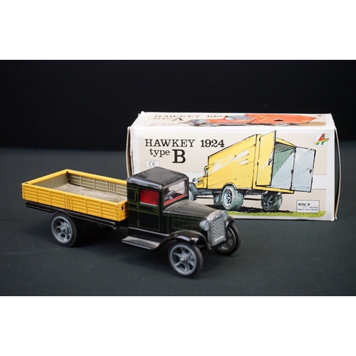 442 - Eight boxed tinplate models, to include Bugatti T-35 Racer MS 453 x 3, Kovap Hawkey Type C, Hawkey T... 