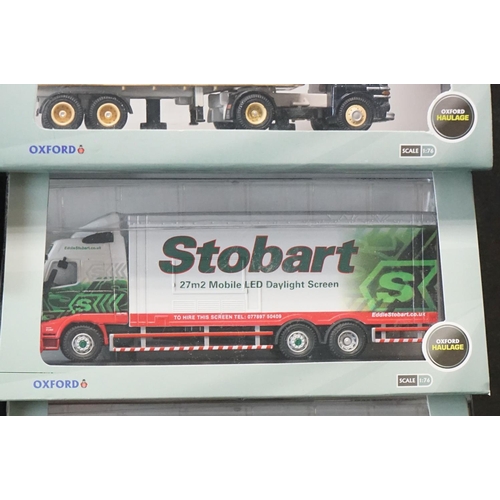 1199 - 38 Cased Oxford Diecast Haulage 1:76 models to include Oxford Haulage Company ltd edn examples, feat... 