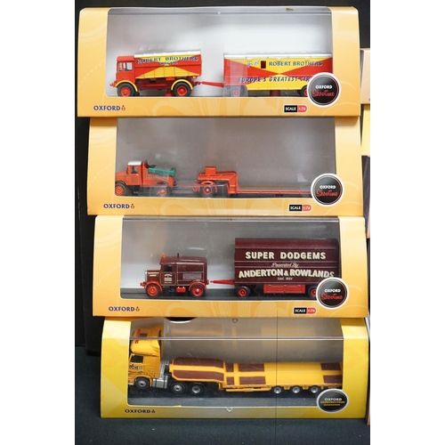 1200 - 23 Cased Oxford diecast 1:76 scale models to include 12 x Oxford Showtime (76AEC005, 76SST005, 76BD0... 