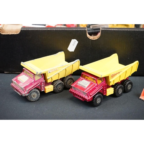 1207 - Quantity of play worn diecast models from the mid 20th C onwards to include Dinky, Matchbox, Corgi e... 