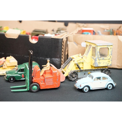 1207 - Quantity of play worn diecast models from the mid 20th C onwards to include Dinky, Matchbox, Corgi e... 