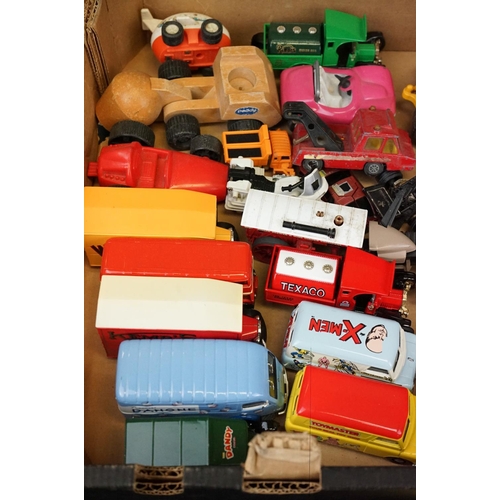 1207 - Quantity of play worn diecast models from the mid 20th C onwards to include Dinky, Matchbox, Corgi e... 