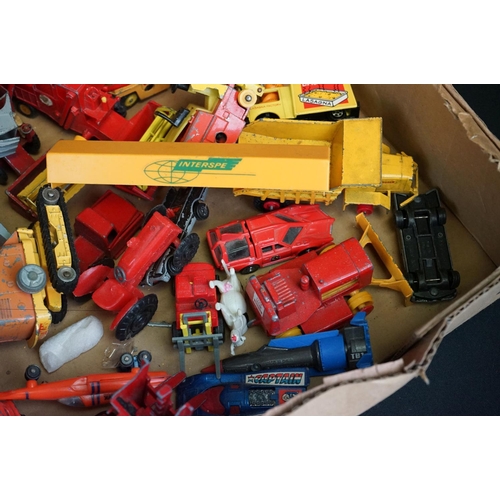 1207 - Quantity of play worn diecast models from the mid 20th C onwards to include Dinky, Matchbox, Corgi e... 