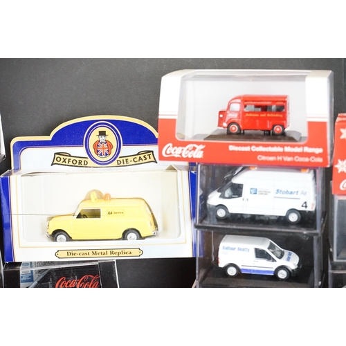 1209 - 44 Boxed / cased Oxford Diecast models to include 13 x Coca Cola (WE001CC, 76ALB001CC, 76S94004CC, e... 