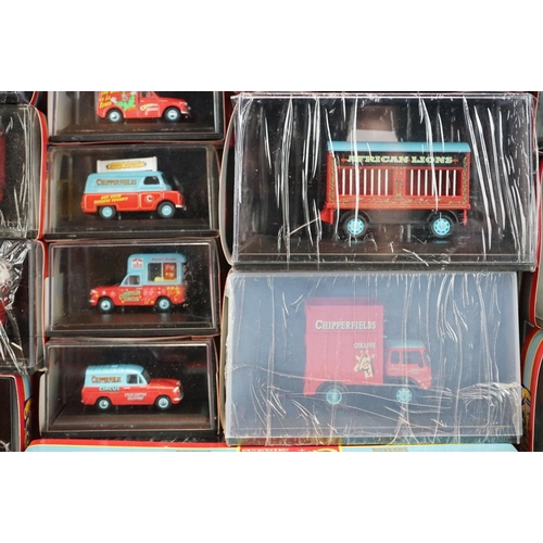 1210 - 35 Cased Oxford Diecast Chipperfields Circus models to include 18 x ltd edn examples with COAs - mos... 