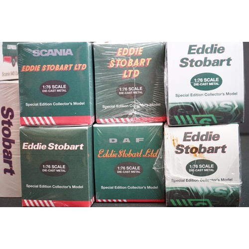 1214 - 26 Boxed & sealed Atlas Editions Eddie Stobart 1:76 scale diecast models to include F1459, RV100, H1... 