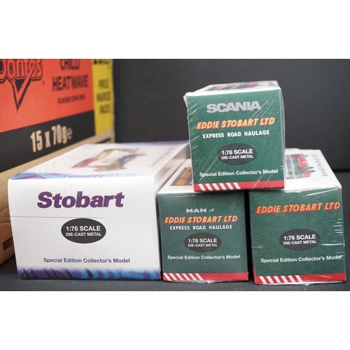 1214 - 26 Boxed & sealed Atlas Editions Eddie Stobart 1:76 scale diecast models to include F1459, RV100, H1... 