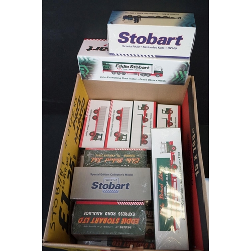 1214 - 26 Boxed & sealed Atlas Editions Eddie Stobart 1:76 scale diecast models to include F1459, RV100, H1... 