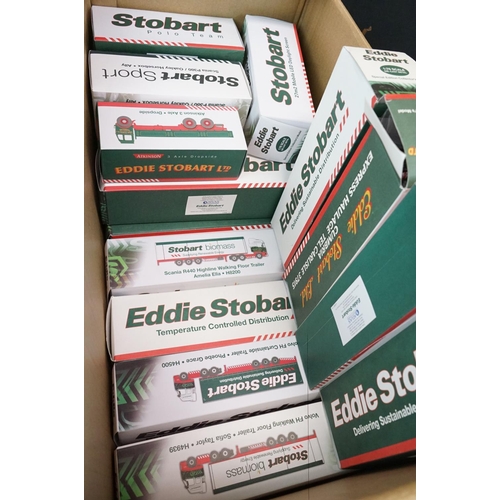 1215 - 29 Boxed & sealed Atlas Editions Eddie Stobart 1:76 scale diecast models to include H4939 Volvo FH W... 