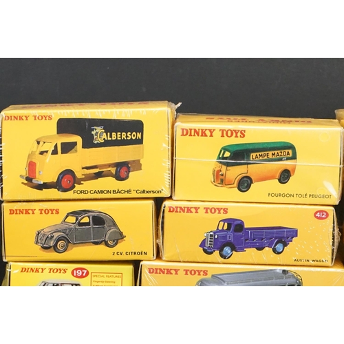 1216 - 30 Boxed & sealed Atlas Editions Dinky diecast models to include 25 B Fourgon Tole Peugeot, 25 JJ Fo... 