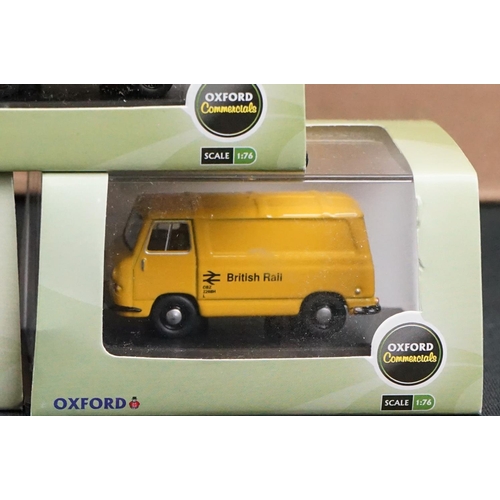 1218 - 84 Cased Oxford Diecast Commercials 1:76 scale models to include 76J4002 BMC J4 Van, 76AK013 Austin ... 