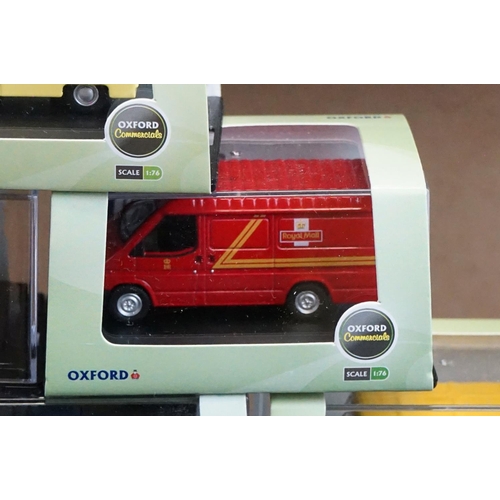 1218 - 84 Cased Oxford Diecast Commercials 1:76 scale models to include 76J4002 BMC J4 Van, 76AK013 Austin ... 